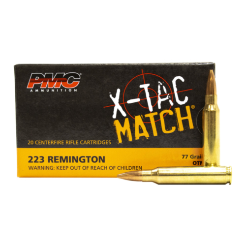 PMC Ammo, 223 Rem 77 Grain OTM, X-TAC Match, 20 Rounds — RDSC