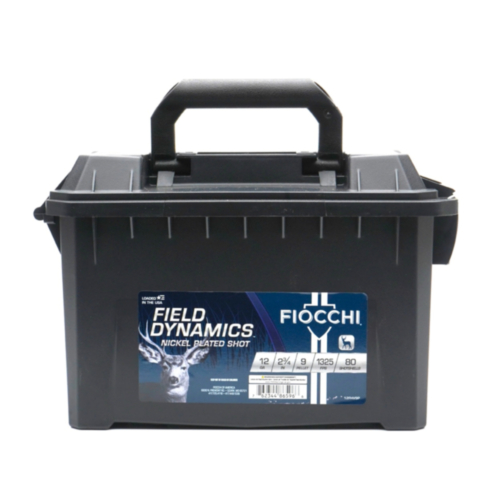 Fiocchi Ammo, 12GA Field Dynamics Buckshot, 2-3/4", 9 Pellet, Field Box 80 Rounds