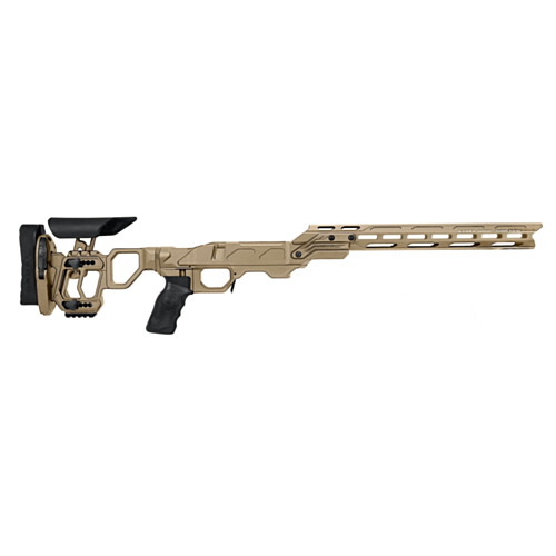Cadex Defence, Field Competition M-Lok Chassis, Skeletonized Stock, Rem700, Short Action, Right Hand, Tan