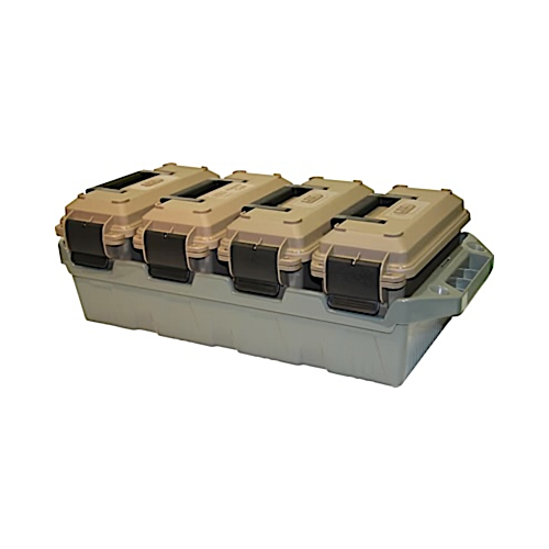 MTM Case-Gard, AC4C 4-Can Ammo Crate, 30 Cal