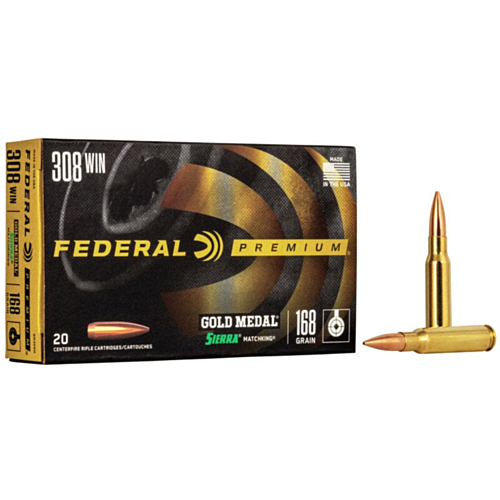 Federal Ammo, 308 Win 168 Grain MatchKing BTHP, 20 Rounds — RDSC