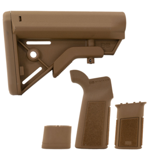 B5 Systems Kit, Bravo Stock, P-Grip 23, Vert Grip, Grip Plug, Coyote Brown