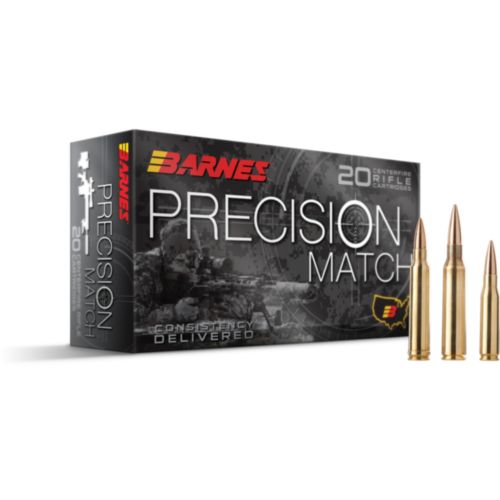 Barnes Ammo, Precision Match 308 Win, 150 Grain JHP BT, 20 Rounds — RDSC