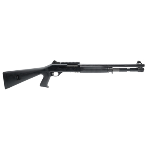 Benelli M4 Tactical Semi-Automatic Shotgun, 18.5" Barrel, Pistol Grip Stock, Black, 12 GA
