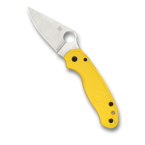 Spyderco Para 3, Salt Yellow, Lightweight, PlainEdge