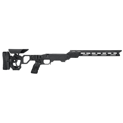 Cadex Defence, Lite Competition M-Lok Chassis, Skeletonized Folding Stock, Rem700, Short Action, Right Hand, Black