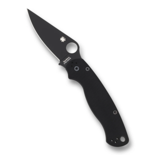 Spyderco Para Military 2, Black, G-10 Black Blade, PlainEdge
