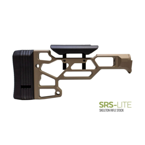 MDT Skeleton Rifle Stock, SRS Lite, Fixed Interface, Flat Dark Earth Cerakote