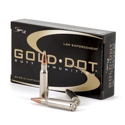 Speer Ammo, LE Gold Dot 308 Win 150 Grain GDSP, 20 Rounds