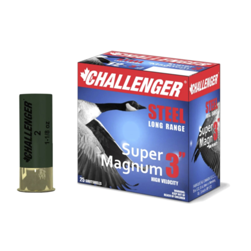Challenger Ammo, 12GA Super Steel Magnum, 3" 1-1/8 OZ #1, 25 Rounds — RDSC