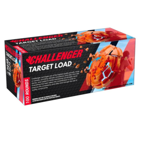 Challenger Ammo, 12GA 2-3/4 1-1/8oz, 8 Shot, Target Load, 100 Rounds — RDSC
