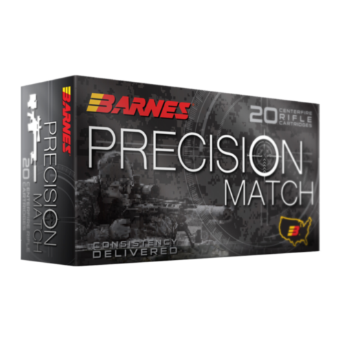 Barnes Ammo, Precision Match 338 Lapua, 300 Grain OTM, 20 Rounds