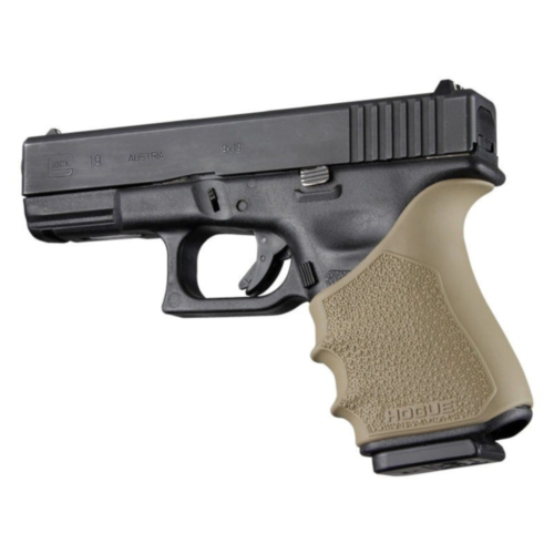 Hogue Grips, Glock 19/23 Gen3/4 HandAll Beavertail Grip Sleeve, Flat Dark Earth