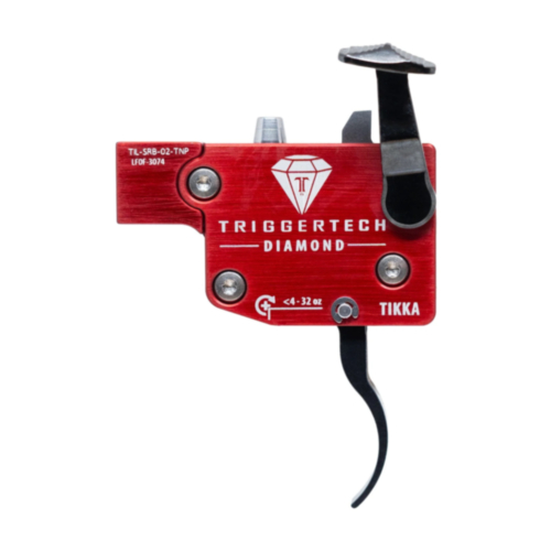 TriggerTech, Tikka Single Stage Diamond Trigger, Left Hand Black, Curved Lever