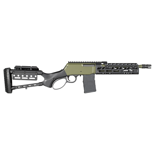 Henry Supreme Lever Action Rifle, SR556 10.3" LwMATCH-Mod2 Barrel, RPP 9.25" PewView Handguard, RPP Stock, Sniper Green, 223/556