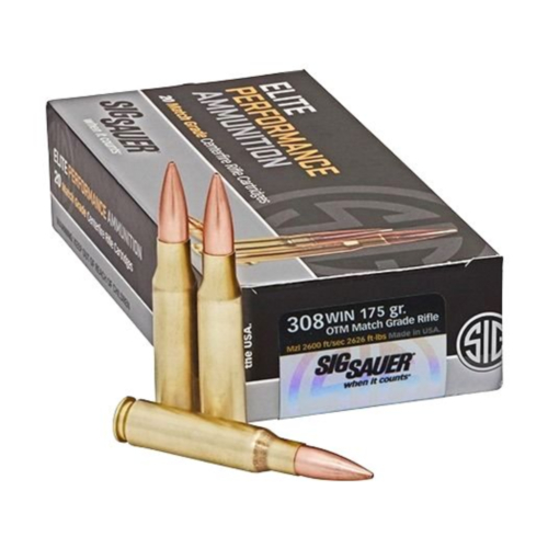 Sig Sauer Ammo, 308 Win Elite Match 175 Grain OTM, 20 Rounds — RDSC