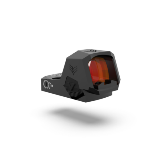 Swampfox Optics, Sentinel II 1X20 Reflex Sight, Green 3 MOA Dot Reticle, Blackout Rear