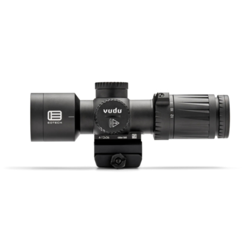 EOTech Vudu Optics, 4-12x36 FFP, MR5 Reticle, MRAD, Ultra Short, Integrated Mount