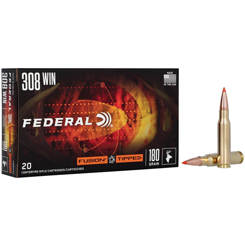 Federal Ammo, 308 Win 180 Grain Fusion Tipped, 20 Rounds — RDSC