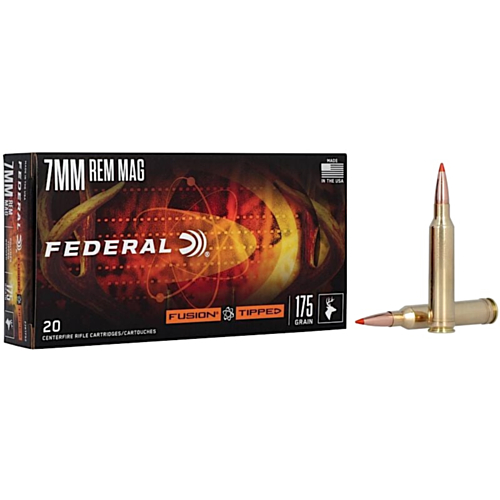 Federal Ammo, 7mm Rem Mag 175 Grain Fusion Tipped, 20 Rounds — RDSC