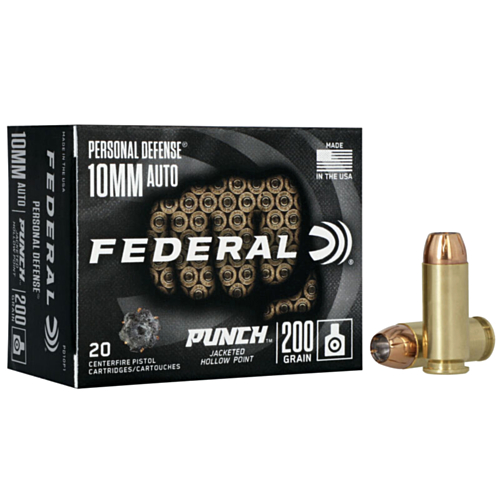 Federal Ammo, 10mm 200 Grain JHP Punch, 20 Rounds — RDSC