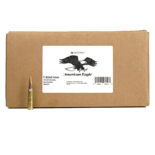Federal Ammo, 7.62X51mm 149 Grain FMJ XM80, Loose Packed, 500 Rounds
