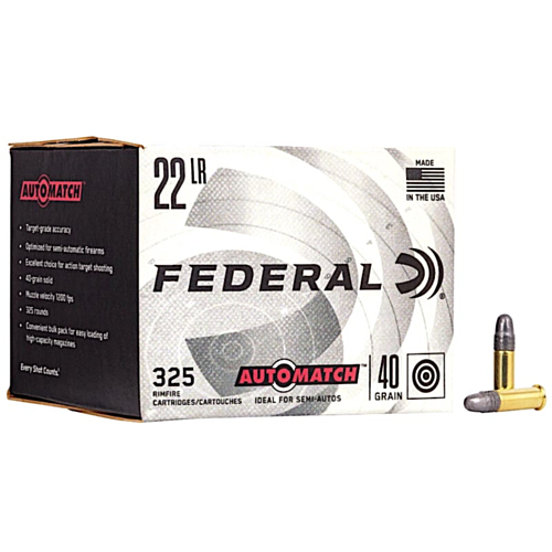 Federal Ammo, 22LR 40 Grain, LRN, 325 Rounds — RDSC