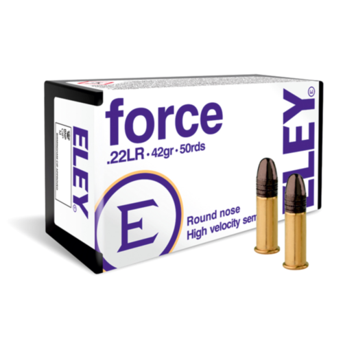 Eley Force Ammo, 22LR 42 Grain Round Nose, 50 Rounds — RDSC