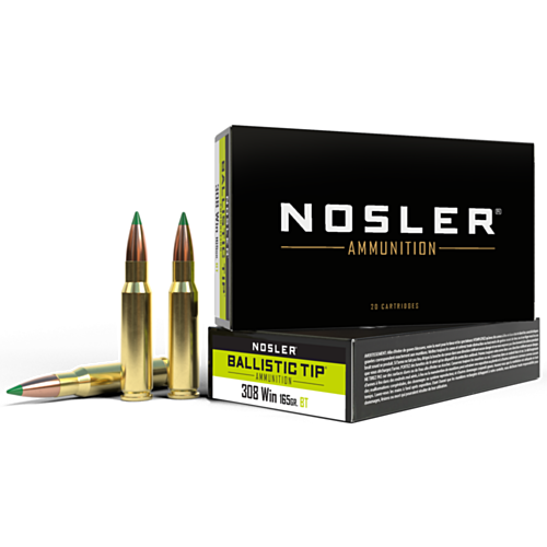 Nosler Ammo, 308 Win, 165 Grain, Ballistic Tip, 20 Rounds — RDSC