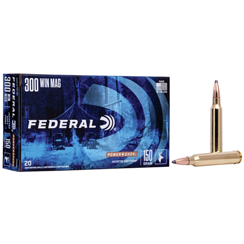 Federal Ammo, 300 Win Mag 150 Grain Power-Shok SP, 20 Rounds — RDSC