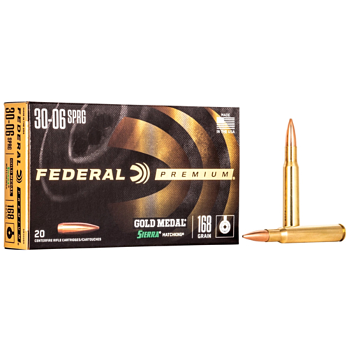 Federal Ammo, 30-06 Springfield 168 Grain MatchKing BTHP, 20 Rounds — RDSC