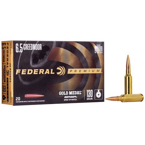 Federal Ammo, 6.5 Creedmoor 130 Grain Berger Hybrid OTM, 20 Rounds — RDSC