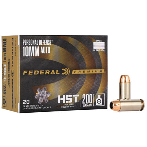 Federal Ammo, 10mm 200 Grain HST Personal Defence, 20 Rounds — RDSC