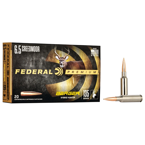 Federal Ammo, 6.5 Creedmoor 135 Grain Berger Hybrid Hunter, 20 Rounds — RDSC