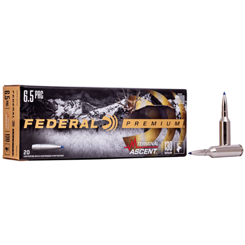 Federal Ammo, 6.5 PRC 130 Grain Terminal Ascent, 20 Rounds — RDSC