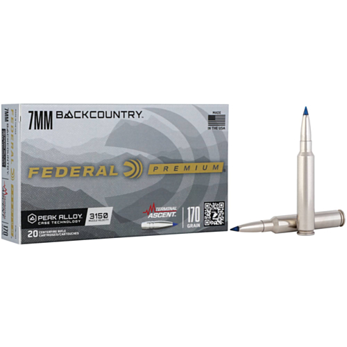 Federal Ammo, 7MM Backcountry 170 Grain, Terminal Ascent, 20 Rounds