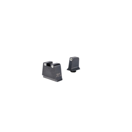 Trijicon Night Sight Suppressor/Optic Height, Glock 48, White Outline/Green Tritium Front, White Outline/Green Tritium Rear