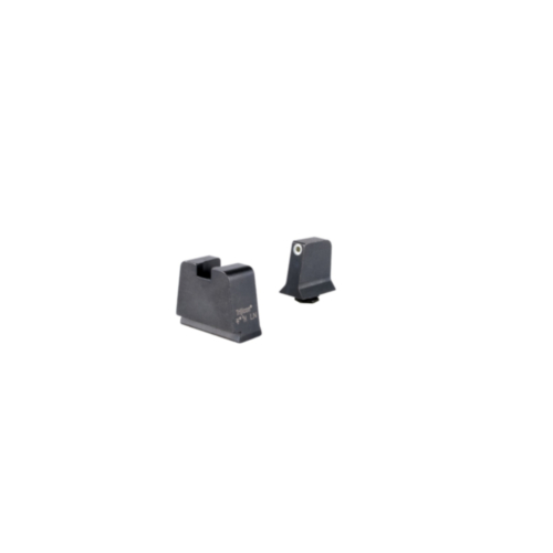Trijicon Night Sight Suppressor/Optic Height, Glock 48, White Outline/Green Tritium Front, Metal Rear