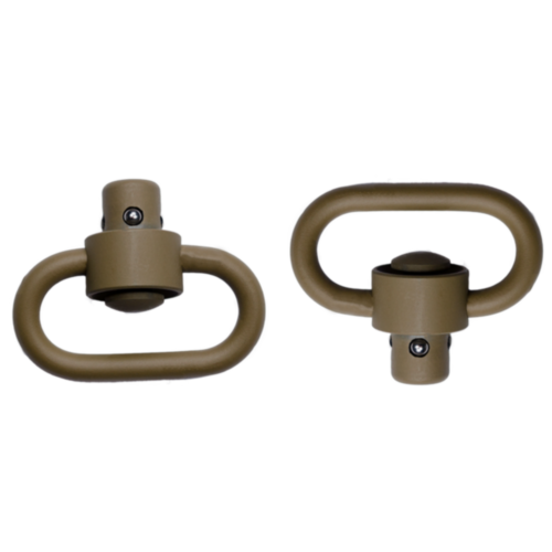 GrovTec, Heavy Duty Push Button Swivel Set, Flat Dark Earth