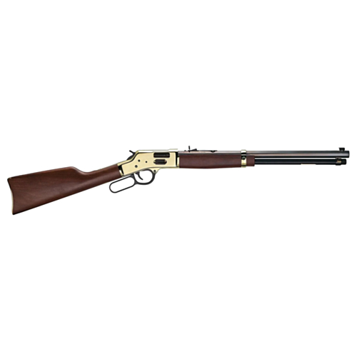 Henry Big Boy Brass, Side Gate, 20.00" Blued Barrel, Walnut Stock, Large Loop, 357 Magnum