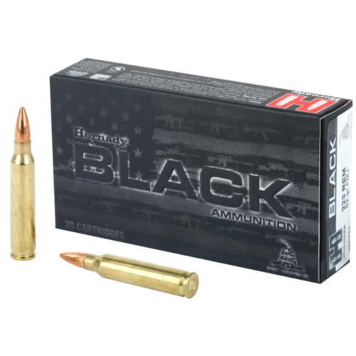 Hornady Ammo, 223 Rem 62 Grain FMJ, BLACK, 20 Rounds — RDSC