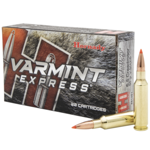 Hornady Ammo, 6.5 Creedmoor 95 Grain V-MAX, Varmint Express, 20 Rounds — RDSC