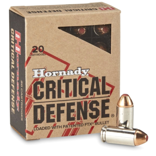 Hornady Ammo, 45ACP 185 Grain FTX, Critical Defense, 20 Rounds — RDSC