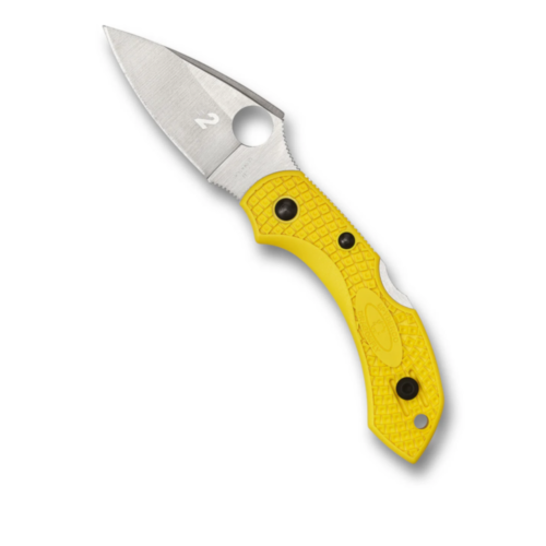 Spyderco Dragonfly, Yellow, Lightweight, H-2, PlainEdge