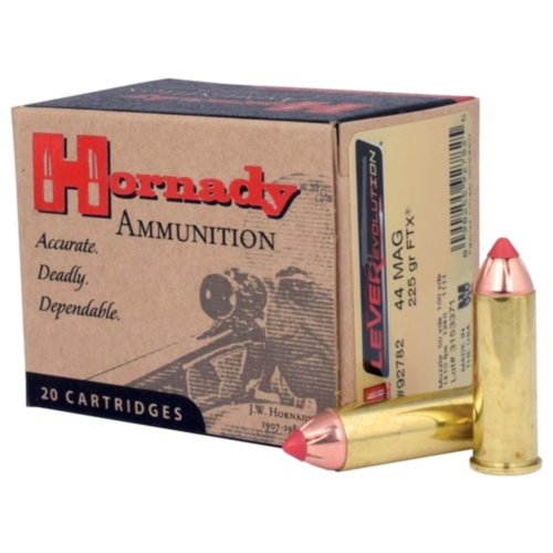 Hornady Ammo, 44 Mag 225 Grain FTX, LEVERevolution, 20 Rounds — RDSC