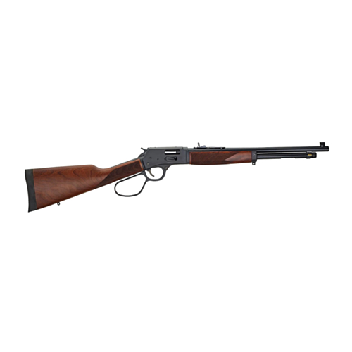 Henry Big Boy Steel Rifle, Side Gate, 20.00" Blued Barrel, Wood Stock, Large Loop, 357 Magnum
