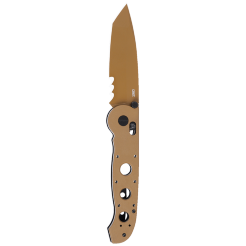CRKT M16-14XD Crossbar Lock w/Viff Serrations, Desert Tan