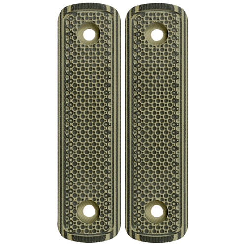 Midwest Industries, Lever Stock G10 Straight Grip Panels, Green/Black