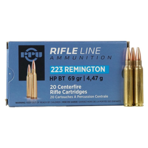 PPU Ammo, 223 Rem 69 Grain HPBT, 20 Rounds — RDSC