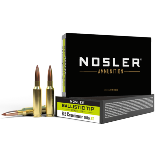 Nosler Ammo, 6.5 Creedmoor, 140 Grain, Ballistic Tip, 20 Rounds